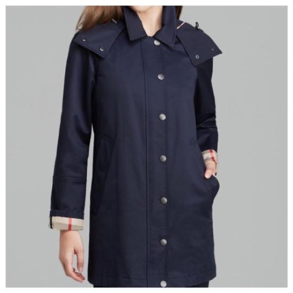 Burberry Blue Bowpark Jacket - size 6